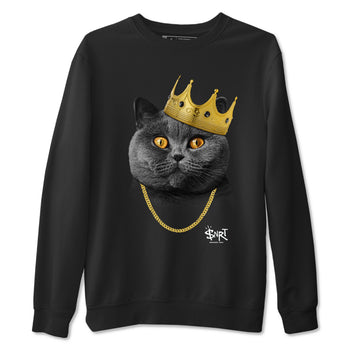 5s Black Cat Shirts To Match Jordans King Black Cat sneaker match tees Air Jordan 5 Black Cat Tee SNRT Sneaker Release Tees unisex cotton Black 2 crew neck shirts