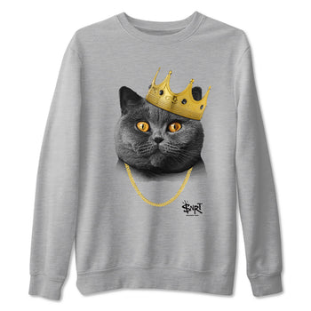 5s Black Cat Shirts To Match Jordans King Black Cat sneaker match tees Air Jordan 5 Black Cat Tee SNRT Sneaker Release Tees unisex cotton Heather Grey 2 crew neck shirts