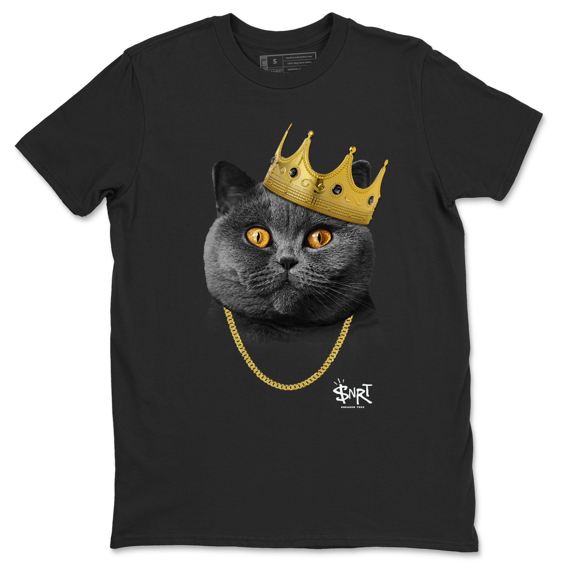 5s Black Cat Shirts To Match Jordans King Black Cat sneaker match tees Air Jordan 5 Black Cat Tee SNRT Sneaker Release Tees unisex cotton Black 2 crew neck shirts