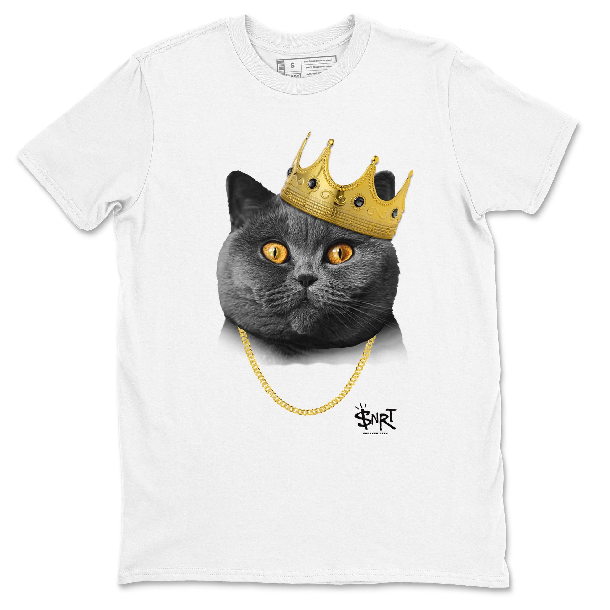 5s Black Cat Shirts To Match Jordans King Black Cat sneaker match tees Air Jordan 5 Black Cat Tee SNRT Sneaker Release Tees unisex cotton White 2 crew neck shirts