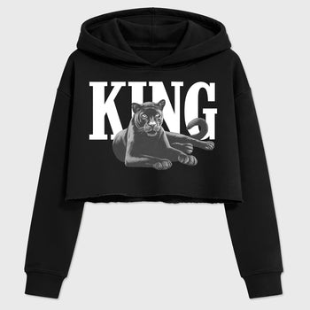 Sneaker outfits graphic tee – Sneaker Tees To Match Air Jordan 5 Wolf Grey Sneakers – King Black Cat Crop T-Shirt Black 2