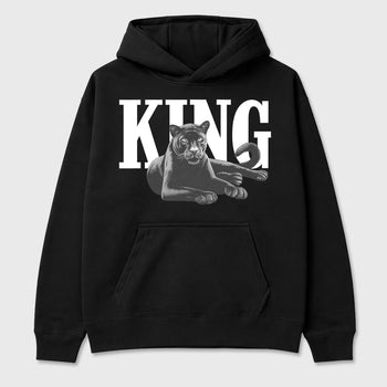 Sneaker outfits graphic tee – Sneaker Tees To Match Air Jordan 5 Wolf Grey Sneakers – King Black Cat Tee Black 2