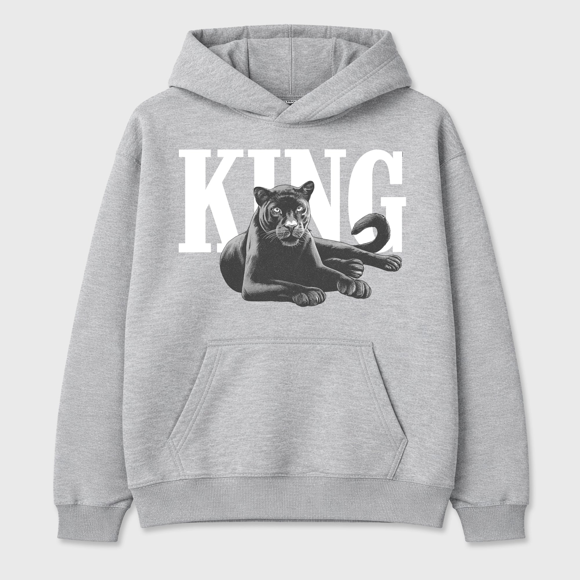 Sneaker outfits graphic tee – Sneaker Tees To Match Air Jordan 5 Wolf Grey Sneakers – King Black Cat Tee Heather Grey 2