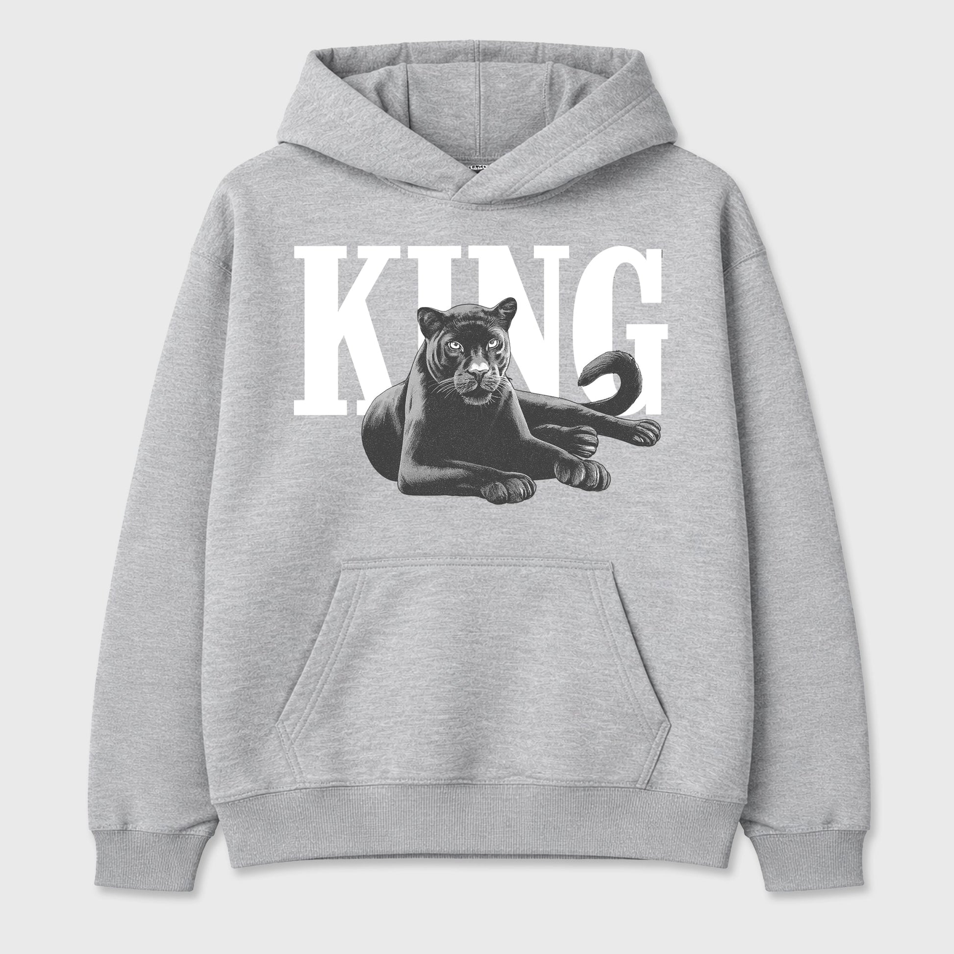 Sneaker outfits graphic tee – Sneaker Tees To Match Air Jordan 5 Wolf Grey Sneakers – King Black Cat Tee Heather Grey 2