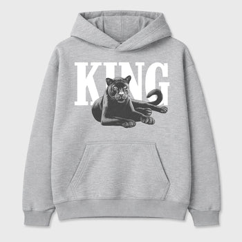 Sneaker outfits graphic tee – Sneaker Tees To Match Air Jordan 5 Wolf Grey Sneakers – King Black Cat Tee Heather Grey 2