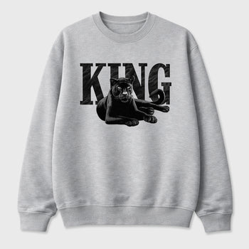 Sneaker match tees – Sneaker Tees To Match Air Jordan 6 Cap and Gown Shoes – King Black Cat Tee Heather Grey 2
