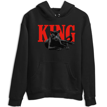Perfect Valentine's Day Gifts graphic tee  – Sneaker Tees To Match Air Jordan 6 Reverse Infrared – King Black Cat Tee Black 2