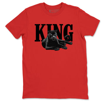 Perfect Valentine's Day Gifts graphic tee  – Sneaker Tees To Match Air Jordan 6 Reverse Infrared – King Black Cat Tee Red 2