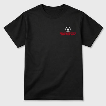 King Graffiti Graphic T-Shirt sneaker match tee designed for the Jordan 12 Bloodline, featuring coordinated color options for a perfect streetwear match. Black shirt.
