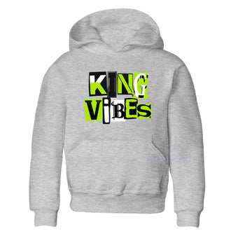 Foams One Black Volt best t shirts to wear with jordans King Vibes sneaker match tees Air Foamposite One Black Volt match shoes to clothes SNRT Sneaker Tees Youth Baby Heather Grey 2 tee