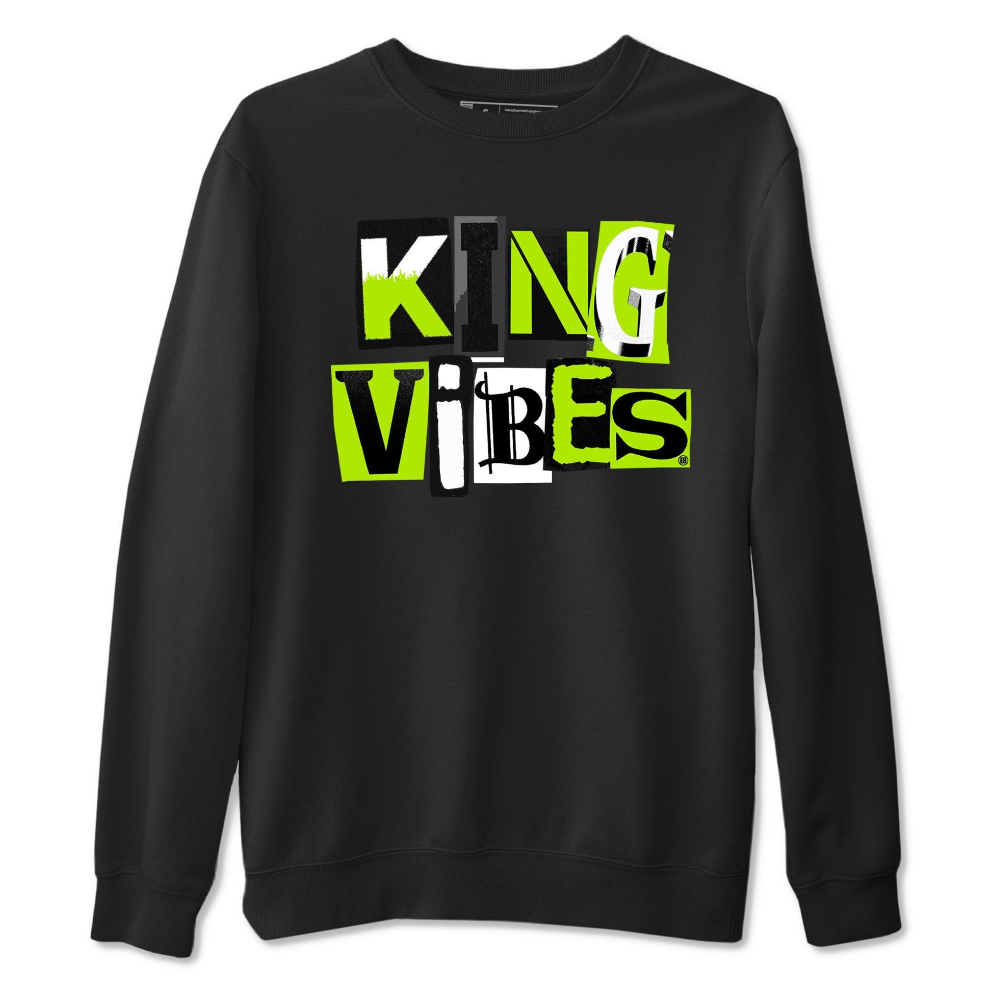 Foams One Black Volt best t shirts to wear with jordans King Vibes sneaker match tees Air Foamposite One Black Volt match shoes to clothes SNRT Sneaker Tees unisex cotton Black 2 shirts