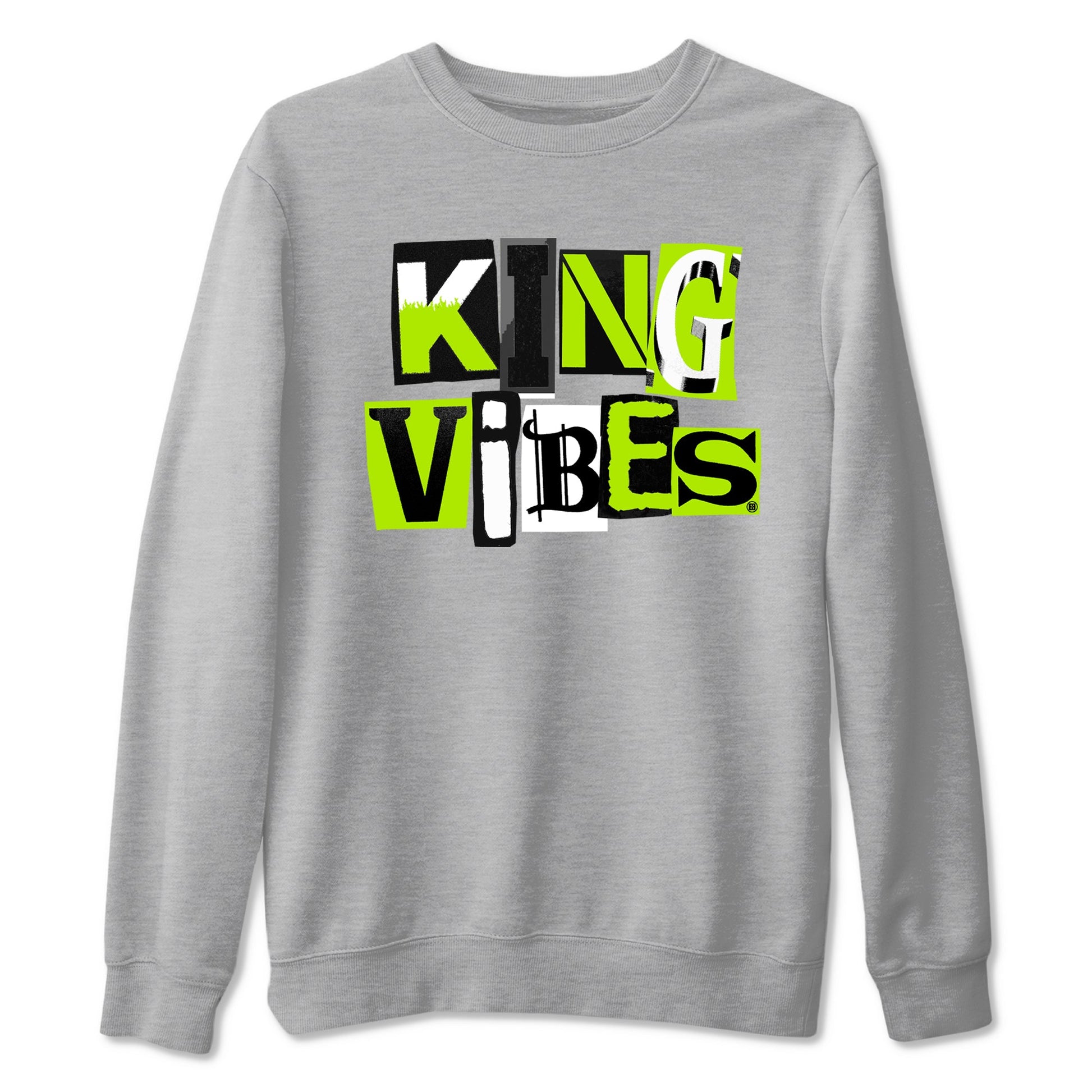 Foams One Black Volt best t shirts to wear with jordans King Vibes sneaker match tees Air Foamposite One Black Volt match shoes to clothes SNRT Sneaker Tees unisex cotton Heather Grey 2 shirts