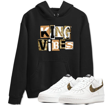 Air Force 1 Ivory Snake shirt to match jordans King Vibes sneaker tees Air Force 1 Ivory Snake SNRT Sneaker Release Tees unisex cotton Black 1 crew neck shirt