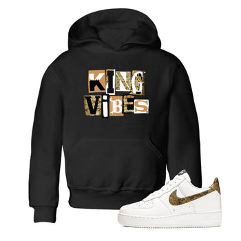 Air Force 1 Ivory Snake shirt to match jordans King Vibes sneaker tees Air Force 1 Ivory Snake SNRT sneaker release tees baby toddler Black 1 cotton Shirt