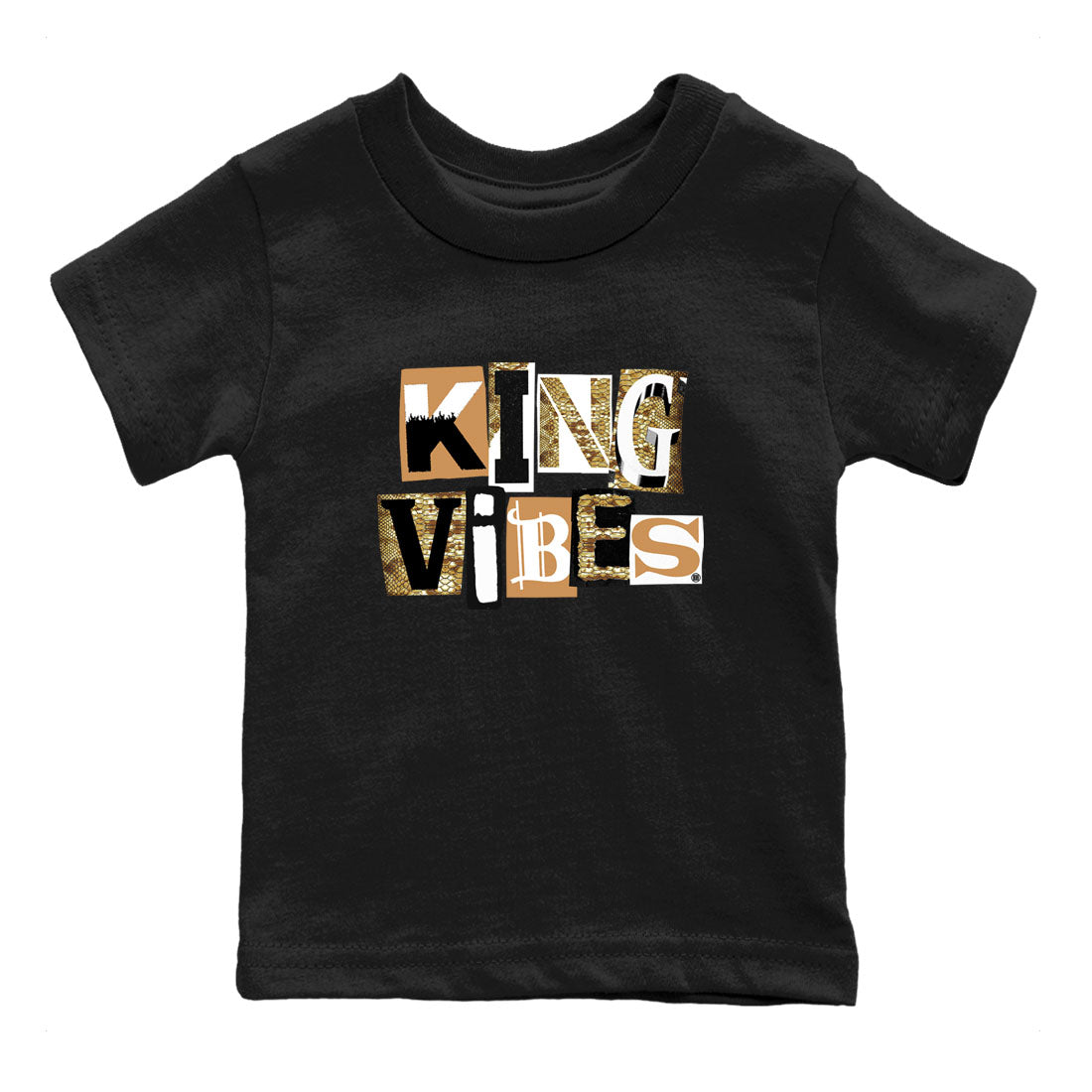 Air Force 1 Ivory Snake shirt to match jordans King Vibes sneaker tees Air Force 1 Ivory Snake SNRT sneaker release tees baby toddler Black 2 cotton Shirt