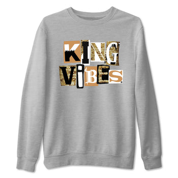Air Force 1 Ivory Snake shirt to match jordans King Vibes sneaker tees Air Force 1 Ivory Snake SNRT Sneaker Release Tees unisex cotton Heather Grey 2 crew neck shirt