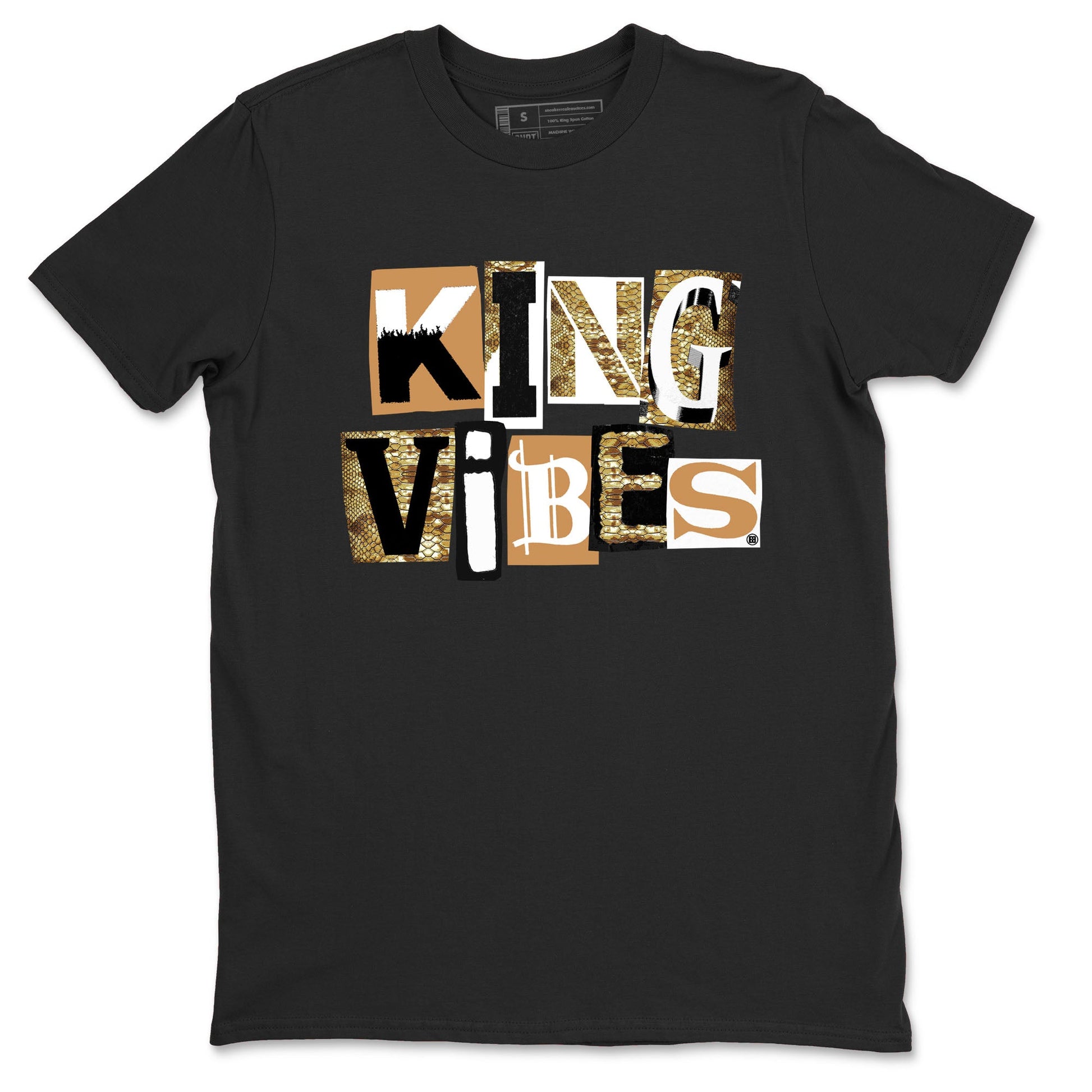 Air Force 1 Ivory Snake shirt to match jordans King Vibes sneaker tees Air Force 1 Ivory Snake SNRT Sneaker Release Tees unisex cotton Black 2 crew neck shirt