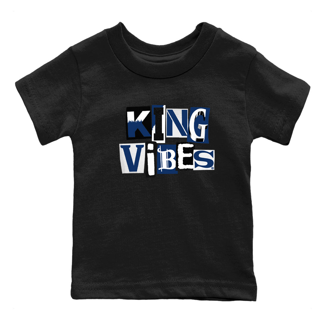 1s Midnight Navy shirts to match jordans King Vibes sneaker match tees Air Jordan 1 Midnight Navy match shoes to clothes SNRT Sneaker Tees Youth Baby Black 2 tee