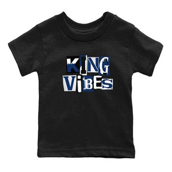 1s Midnight Navy shirts to match jordans King Vibes sneaker match tees Air Jordan 1 Midnight Navy match shoes to clothes SNRT Sneaker Tees Youth Baby Black 2 tee