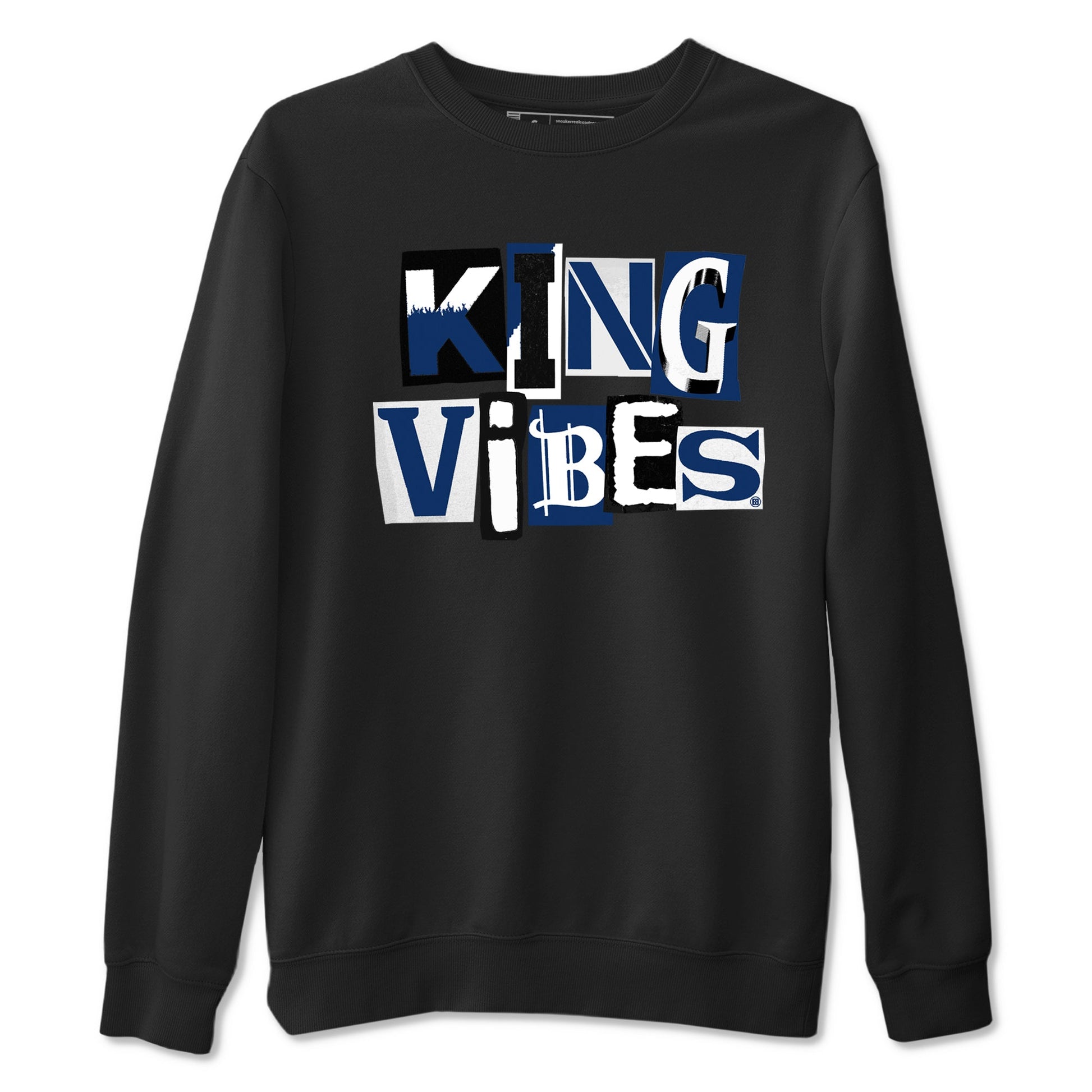 1s Midnight Navy shirts to match jordans King Vibes sneaker match tees Air Jordan 1 Midnight Navy match shoes to clothes SNRT Sneaker Tees unisex cotton Black 2 shirts