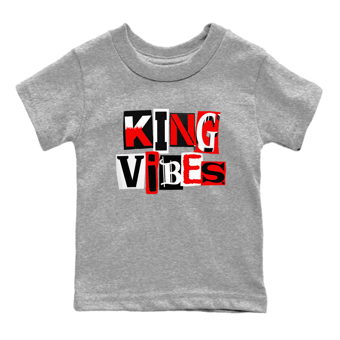 11s Bred Velvet shirts to match jordans King Vibes sneaker match tees Air Jordan 11 Retro Bred Velvet match shoes to clothes SNRT Sneaker Tees Youth Baby Heather Grey 2 tee