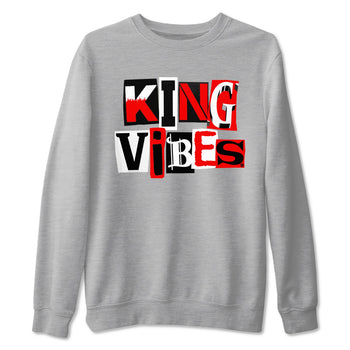 11s Bred Velvet shirts to match jordans King Vibes sneaker match tees Air Jordan 11 Retro Bred Velvet match shoes to clothes SNRT Sneaker Tees unisex cotton Heather Grey 2 shirts