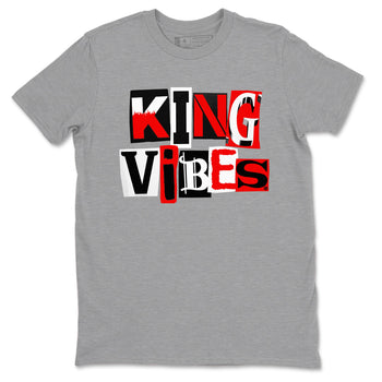 11s Bred Velvet shirts to match jordans King Vibes sneaker match tees Air Jordan 11 Retro Bred Velvet match shoes to clothes SNRT Sneaker Tees unisex cotton Heather Grey 2 shirts