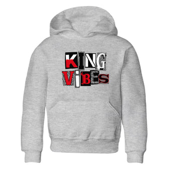 3s Black Cement shirts to match jordans King Vibes sneaker match tees Jordan 3 Retro Black Cement SNRT Sneaker Release Tees Youth Baby Heather Grey 2 crew neck shirts