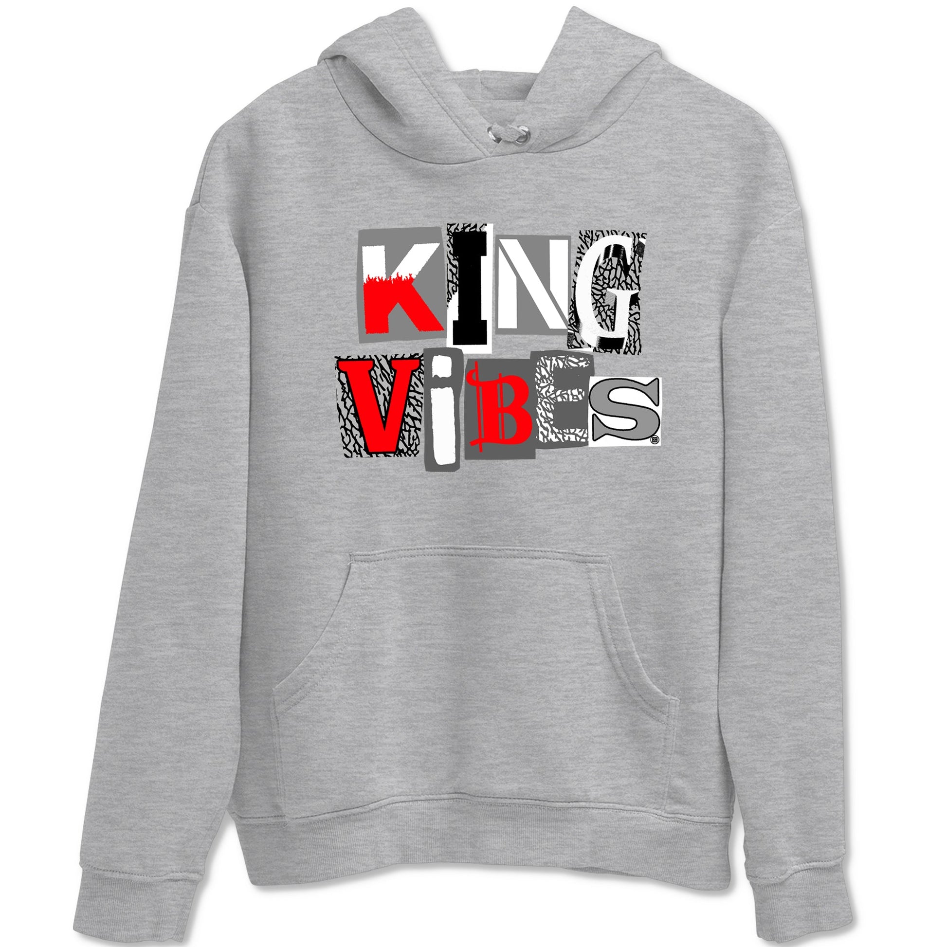 3s Cement Grey shirts to match jordans King Vibes sneaker match tees Air Jordan 3 Cement Grey SNRT Sneaker Tees streetwear brand Heather Grey 2 unisex cotton tee