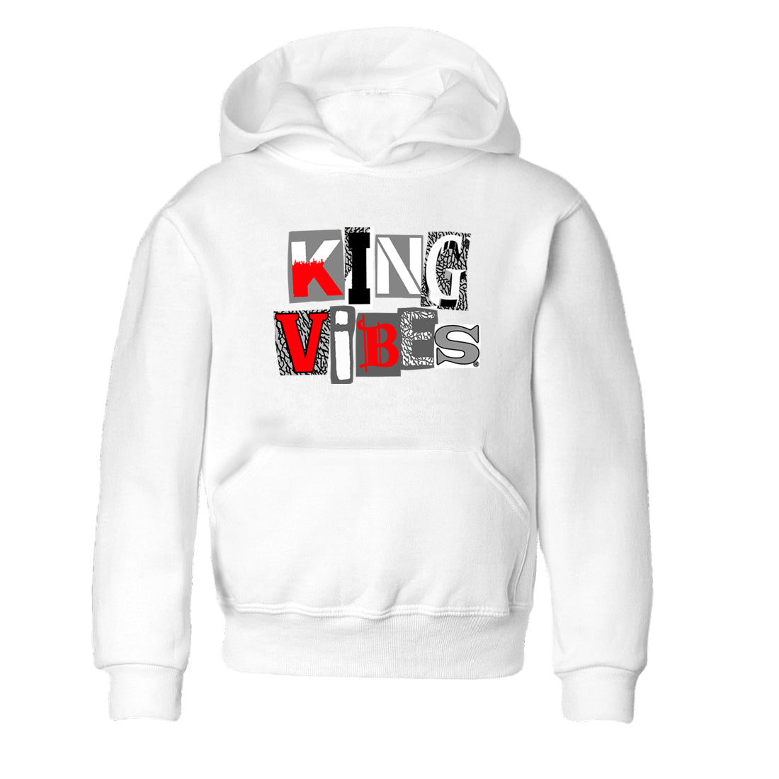 3s Cement Grey shirts to match jordans King Vibes sneaker match tees Air Jordan 3 Cement Grey SNRT Sneaker Tees streetwear brand Baby and Youth White 2 cotton tee