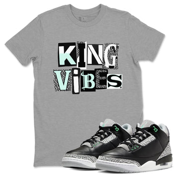 King Vibes SNRT Sneaker Tees - Air Jordan 3 Green Glow - SNRT Sneaker Tee