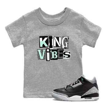 King Vibes SNRT Sneaker Tees Kids - Air Jordan 3 Green Glow - SNRT Sneaker Tee