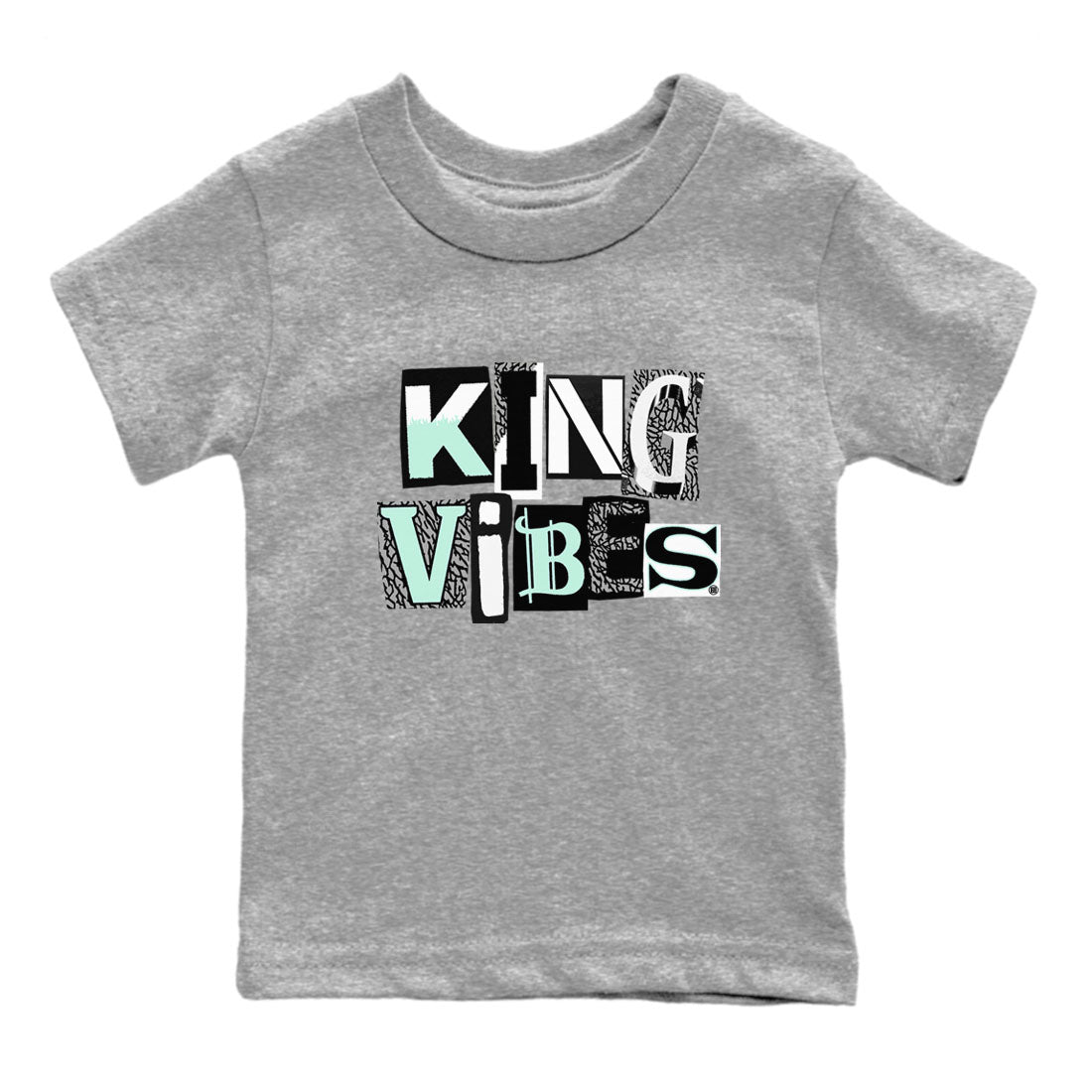 King Vibes SNRT Sneaker Tees Kids - Air Jordan 3 Green Glow - SNRT Sneaker Tee