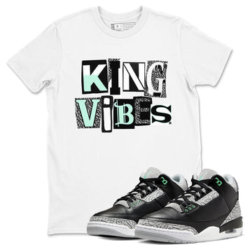 King Vibes SNRT Sneaker Tees - Air Jordan 3 Green Glow - SNRT Sneaker Tee