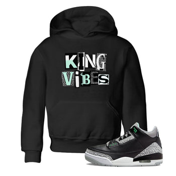 King Vibes SNRT Sneaker Tees Kids - Air Jordan 3 Green Glow - SNRT Sneaker Tee