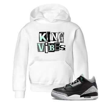 King Vibes SNRT Sneaker Tees Kids - Air Jordan 3 Green Glow - SNRT Sneaker Tee