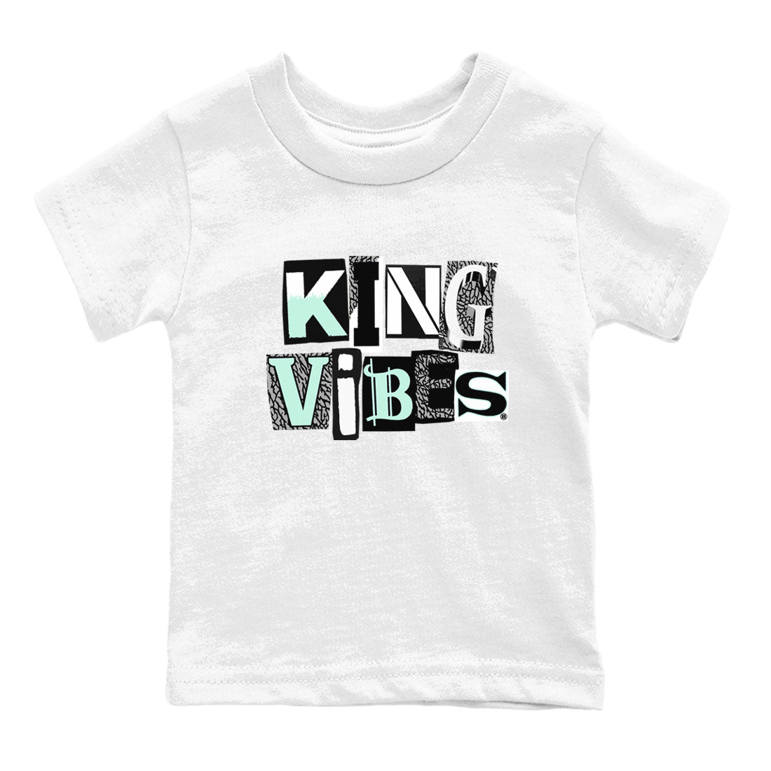 King Vibes SNRT Sneaker Tees Kids - Air Jordan 3 Green Glow - SNRT Sneaker Tee