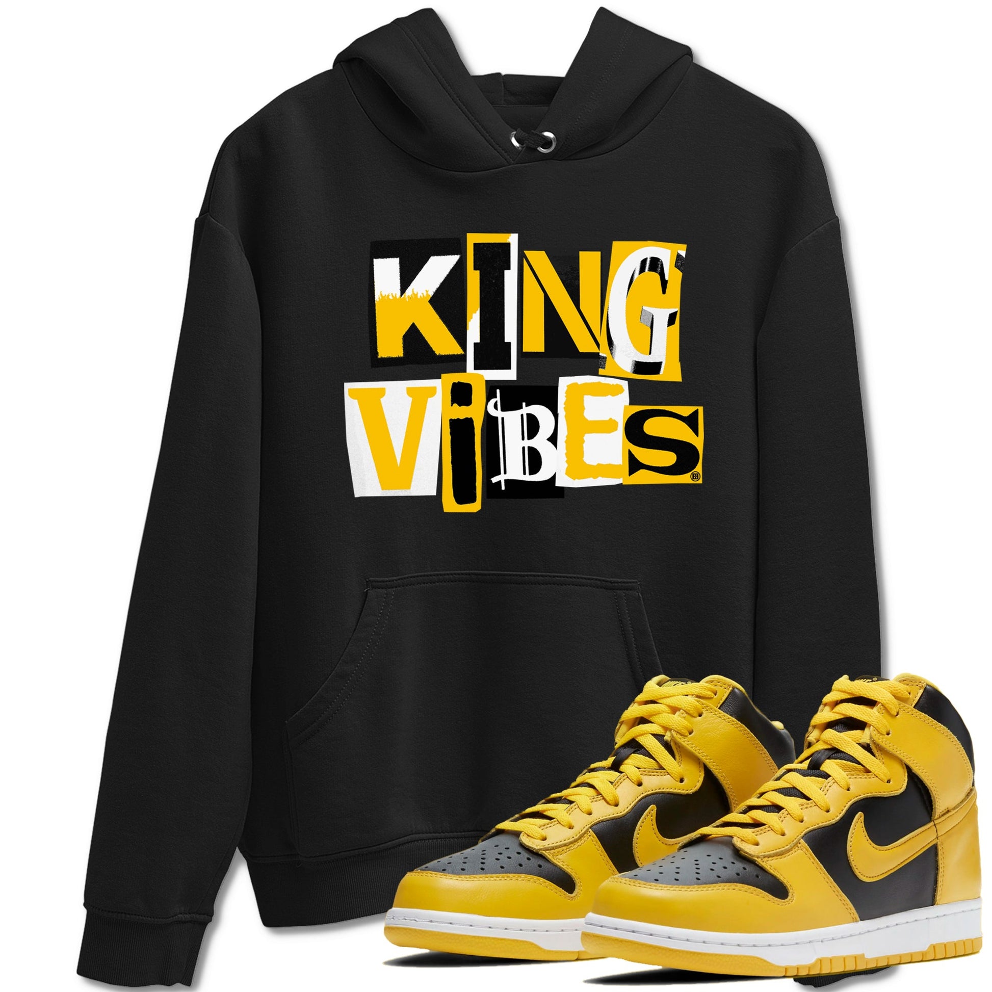 Dunk High Pollen shirts to match jordans King Vibes sneaker match tees Dunk High Pollen match shoes to clothes SNRT Sneaker Tees unisex cotton Black 1 shirts