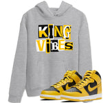 Dunk High Pollen shirts to match jordans King Vibes sneaker match tees Dunk High Pollen match shoes to clothes SNRT Sneaker Tees unisex cotton Heather Grey 1 shirts