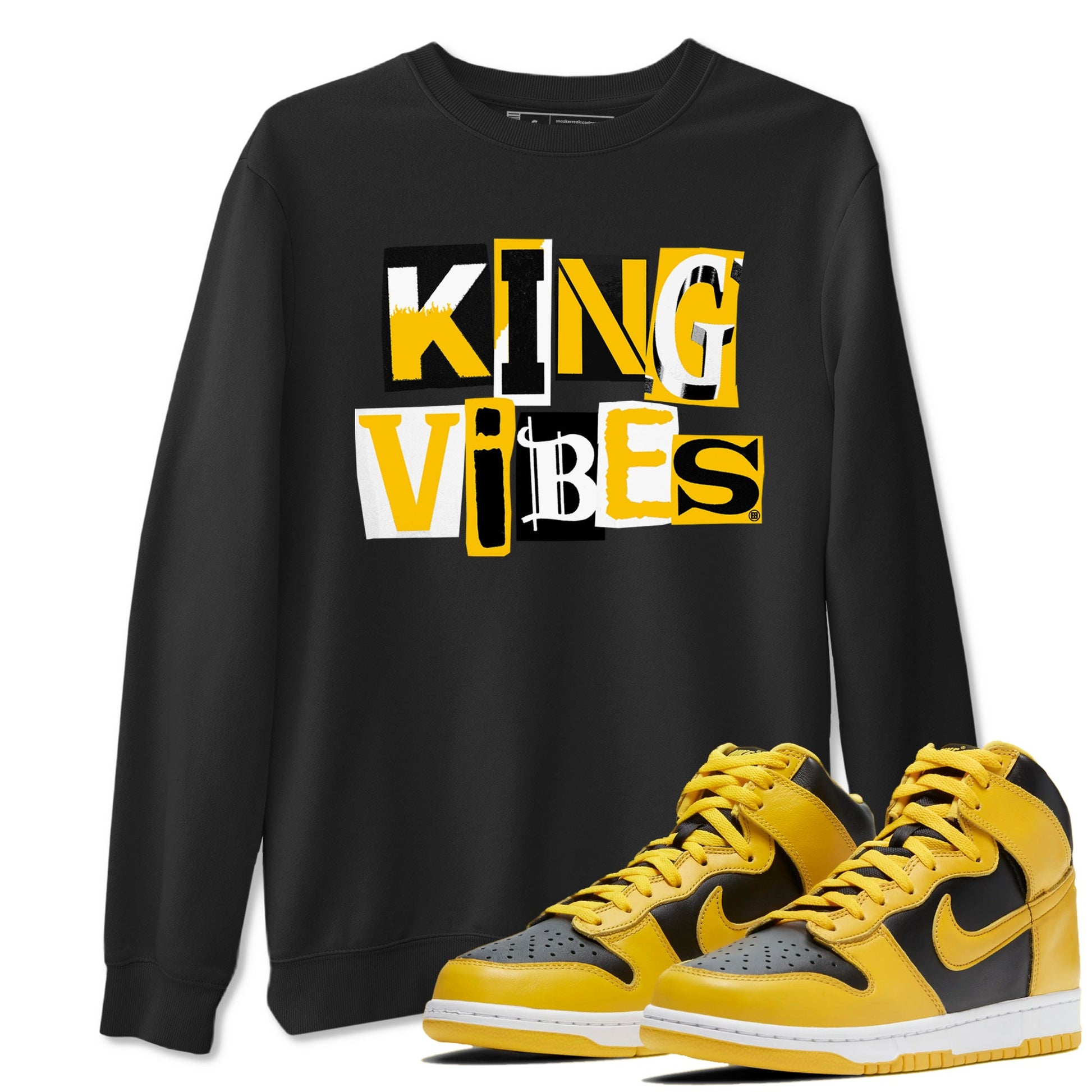 Dunk High Pollen shirts to match jordans King Vibes sneaker match tees Dunk High Pollen match shoes to clothes SNRT Sneaker Tees unisex cotton Black 1 shirts