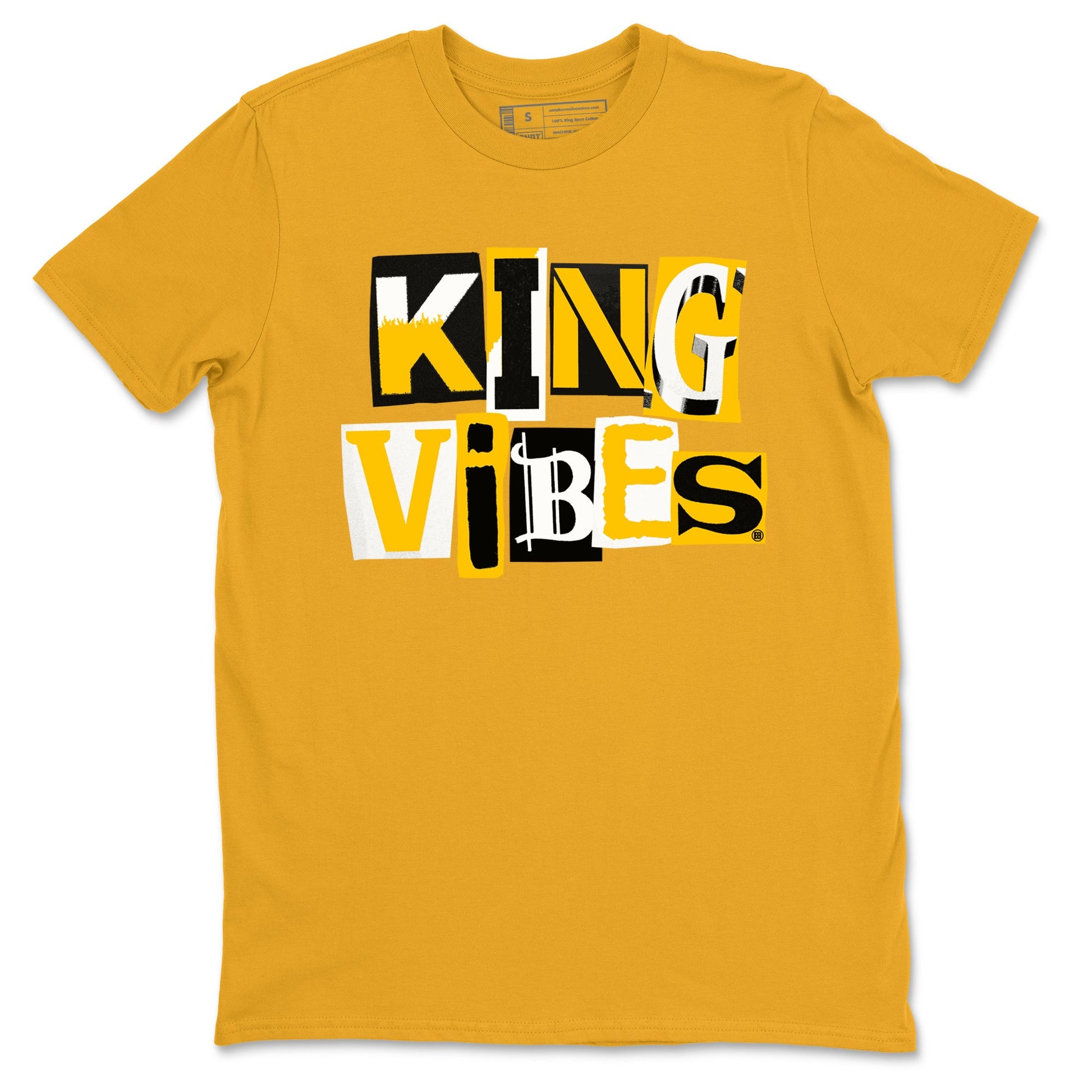 Dunk High Pollen shirts to match jordans King Vibes sneaker match tees Dunk High Pollen match shoes to clothes SNRT Sneaker Tees unisex cotton Gold 2 shirts