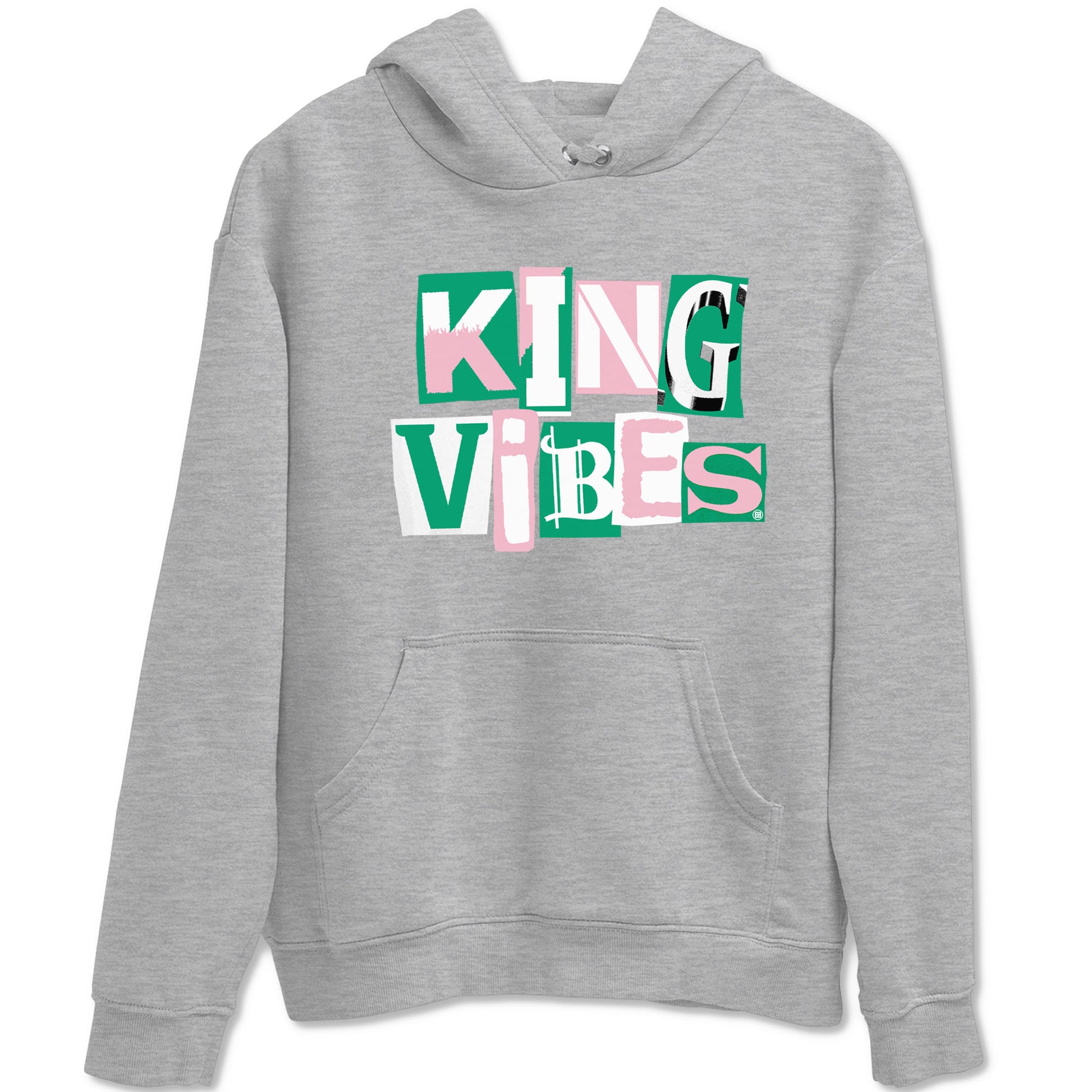 Dunk Low Medium Soft Pink Malachite shirt to match jordans King Vibes sneaker tees Dunks Medium Soft Pink Malachite Streetwear Brand SNRT Sneaker Release Tees unisex cotton Heather Grey 2 crew neck shirt