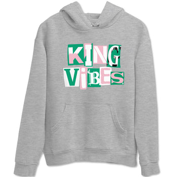 Dunk Low Medium Soft Pink Malachite shirt to match jordans King Vibes sneaker tees Dunks Medium Soft Pink Malachite Streetwear Brand SNRT Sneaker Release Tees unisex cotton Heather Grey 2 crew neck shirt