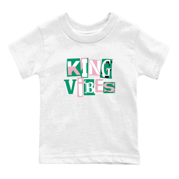 Dunk Low Medium Soft Pink Malachite shirt to match jordans King Vibes sneaker tees Dunks Medium Soft Pink Malachite Streetwear Brand SNRT Sneaker Release Tees baby toddler White 2 cotton Shirt
