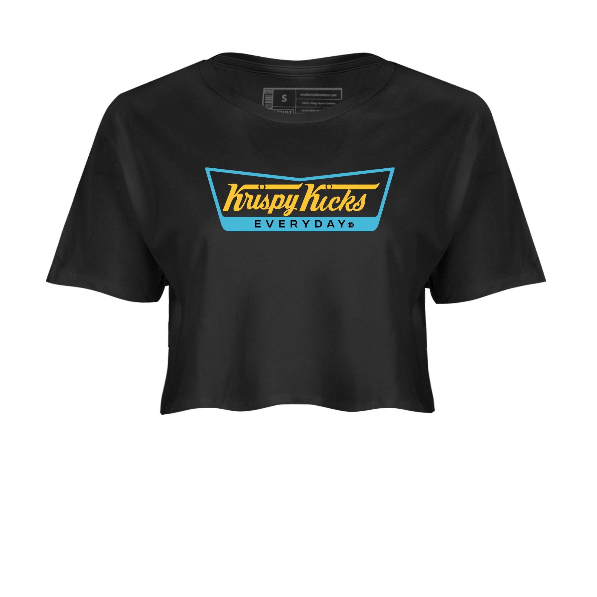 Sneaker match tees – Sneaker Tees To Match Air Jordan 11 Gamma Shoes – Kripsy Kicks Crop T-Shirt Black 2