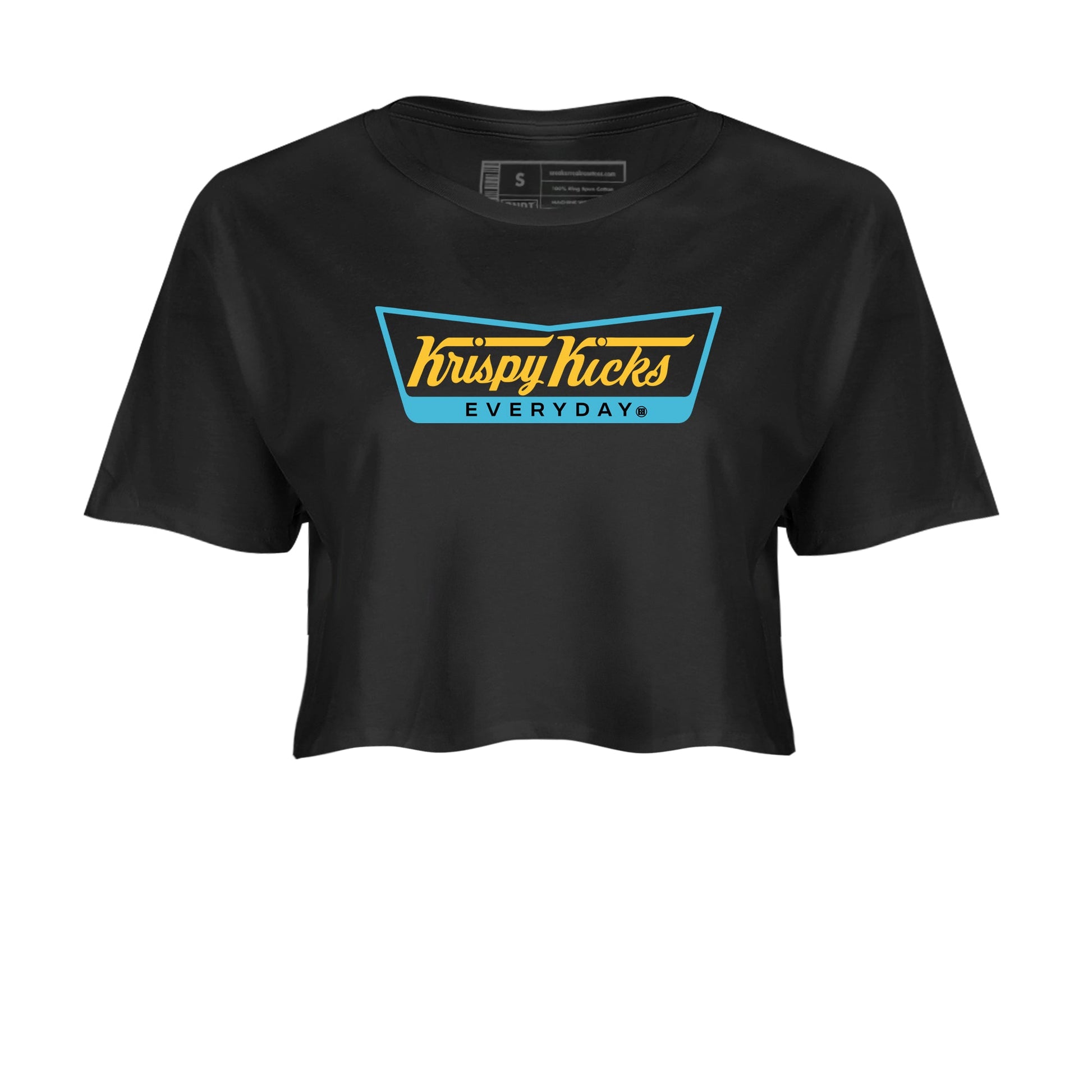 Sneaker match tees – Sneaker Tees To Match Air Jordan 11 Gamma Shoes – Kripsy Kicks Crop T-Shirt Black 2