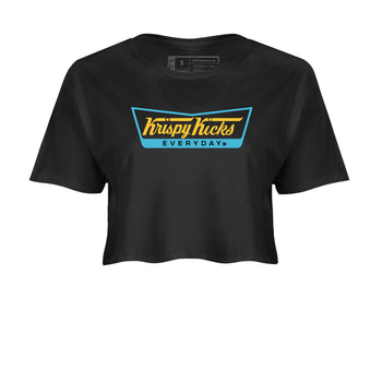 Sneaker match tees – Sneaker Tees To Match Air Jordan 11 Gamma Shoes – Kripsy Kicks Crop T-Shirt Black 2