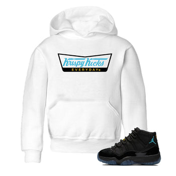 Sneaker match tees – Sneaker Tees To Match Air Jordan 11 Gamma Shoes – Kripsy Kicks Kids T-Shirt White 1