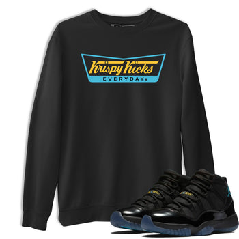 Sneaker match tees – Sneaker Tees To Match Air Jordan 11 Gamma Shoes – Kripsy Kicks Tee Black 1