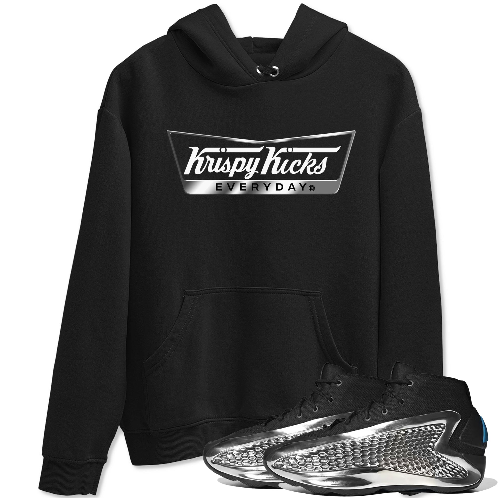 Adidas AE 1 Silver Metallic shirts to match jordans Krispy Kicks sneaker match tees AE 1 Silver Metallic match shoes to clothes SNRT Sneaker Tees unisex cotton Black 1 shirts